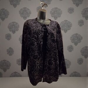 Black and Silver Embellished Jacket